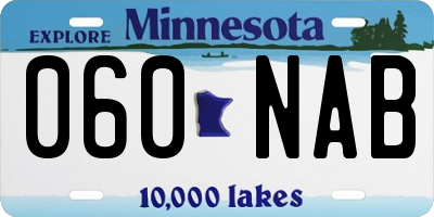 MN license plate 060NAB