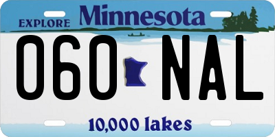 MN license plate 060NAL