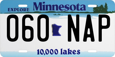 MN license plate 060NAP