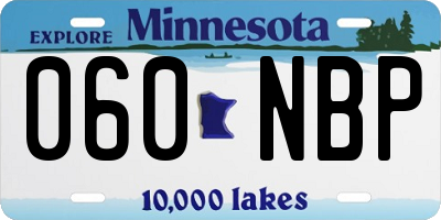MN license plate 060NBP