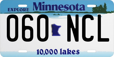 MN license plate 060NCL