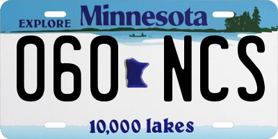 MN license plate 060NCS