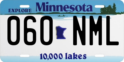 MN license plate 060NML