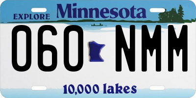 MN license plate 060NMM