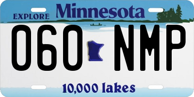 MN license plate 060NMP