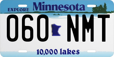 MN license plate 060NMT