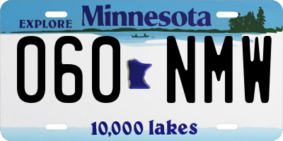 MN license plate 060NMW