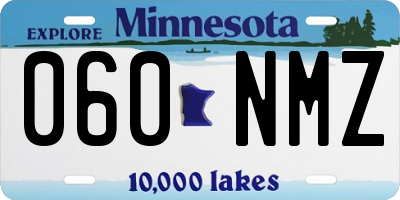 MN license plate 060NMZ