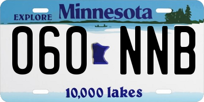 MN license plate 060NNB