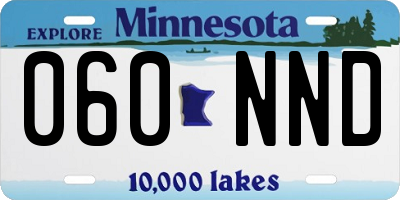 MN license plate 060NND