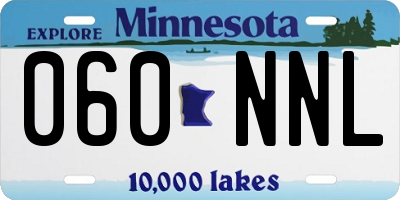 MN license plate 060NNL