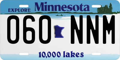MN license plate 060NNM