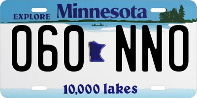 MN license plate 060NNO