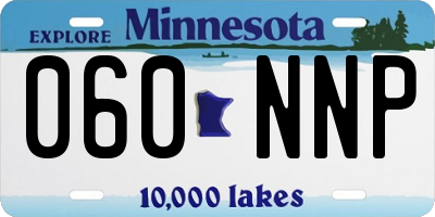 MN license plate 060NNP