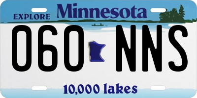 MN license plate 060NNS