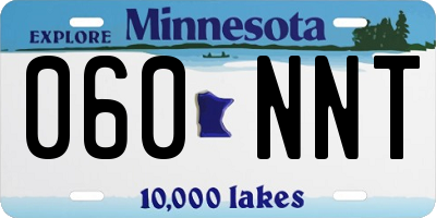 MN license plate 060NNT