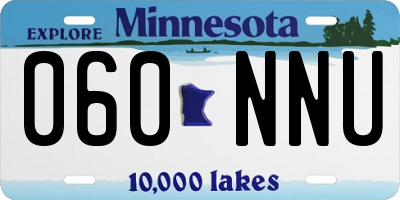 MN license plate 060NNU