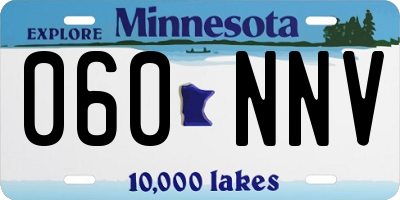 MN license plate 060NNV