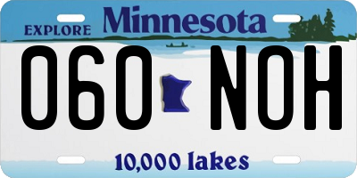 MN license plate 060NOH