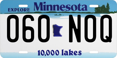 MN license plate 060NOQ