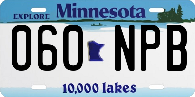 MN license plate 060NPB