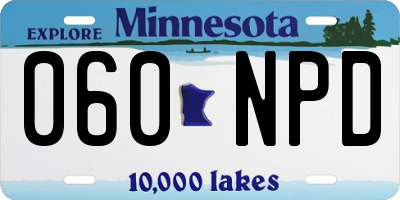 MN license plate 060NPD