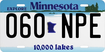 MN license plate 060NPE