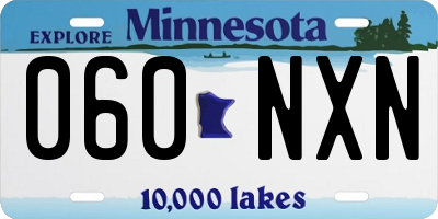 MN license plate 060NXN