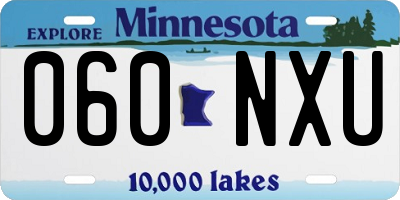 MN license plate 060NXU