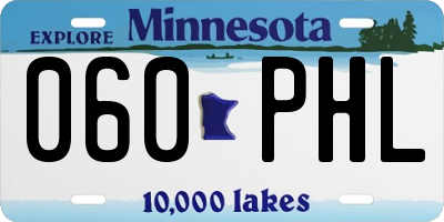 MN license plate 060PHL