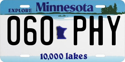 MN license plate 060PHY