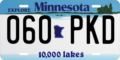 MN license plate 060PKD