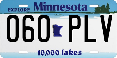 MN license plate 060PLV
