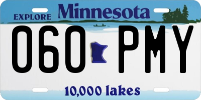 MN license plate 060PMY