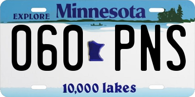 MN license plate 060PNS