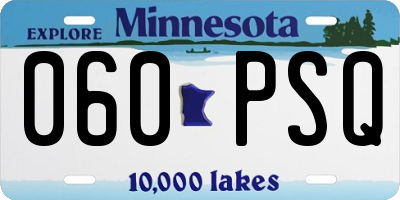 MN license plate 060PSQ
