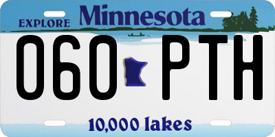 MN license plate 060PTH
