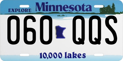 MN license plate 060QQS
