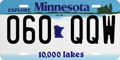 MN license plate 060QQW
