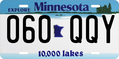 MN license plate 060QQY