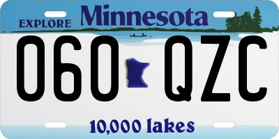 MN license plate 060QZC