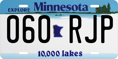 MN license plate 060RJP