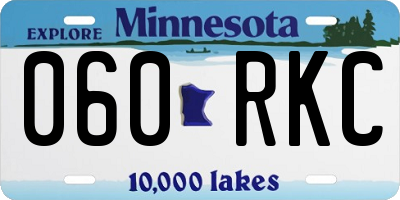 MN license plate 060RKC