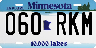 MN license plate 060RKM