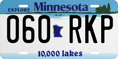 MN license plate 060RKP