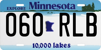 MN license plate 060RLB