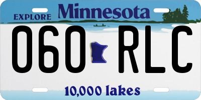 MN license plate 060RLC