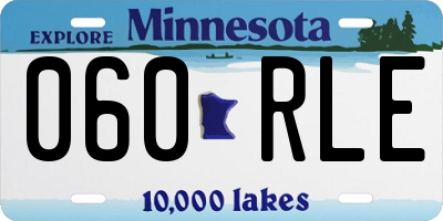 MN license plate 060RLE