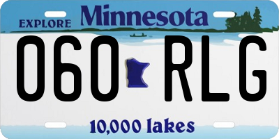 MN license plate 060RLG