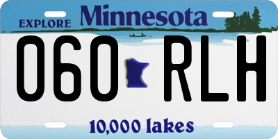 MN license plate 060RLH